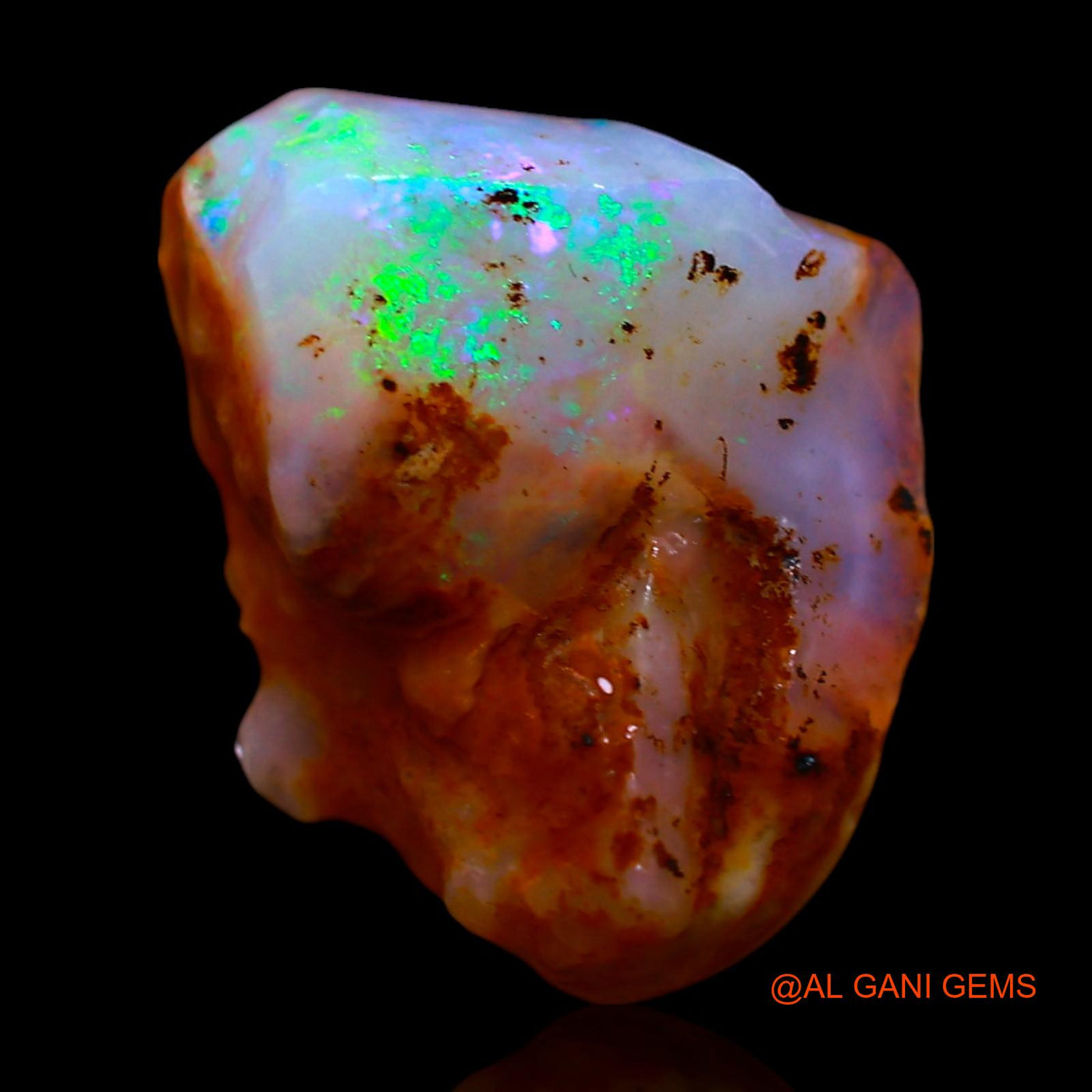 3.00 Cts Natural Australian Fire Opal Loose Gemstone Fancy Rough 14x11x7 mm RE-879