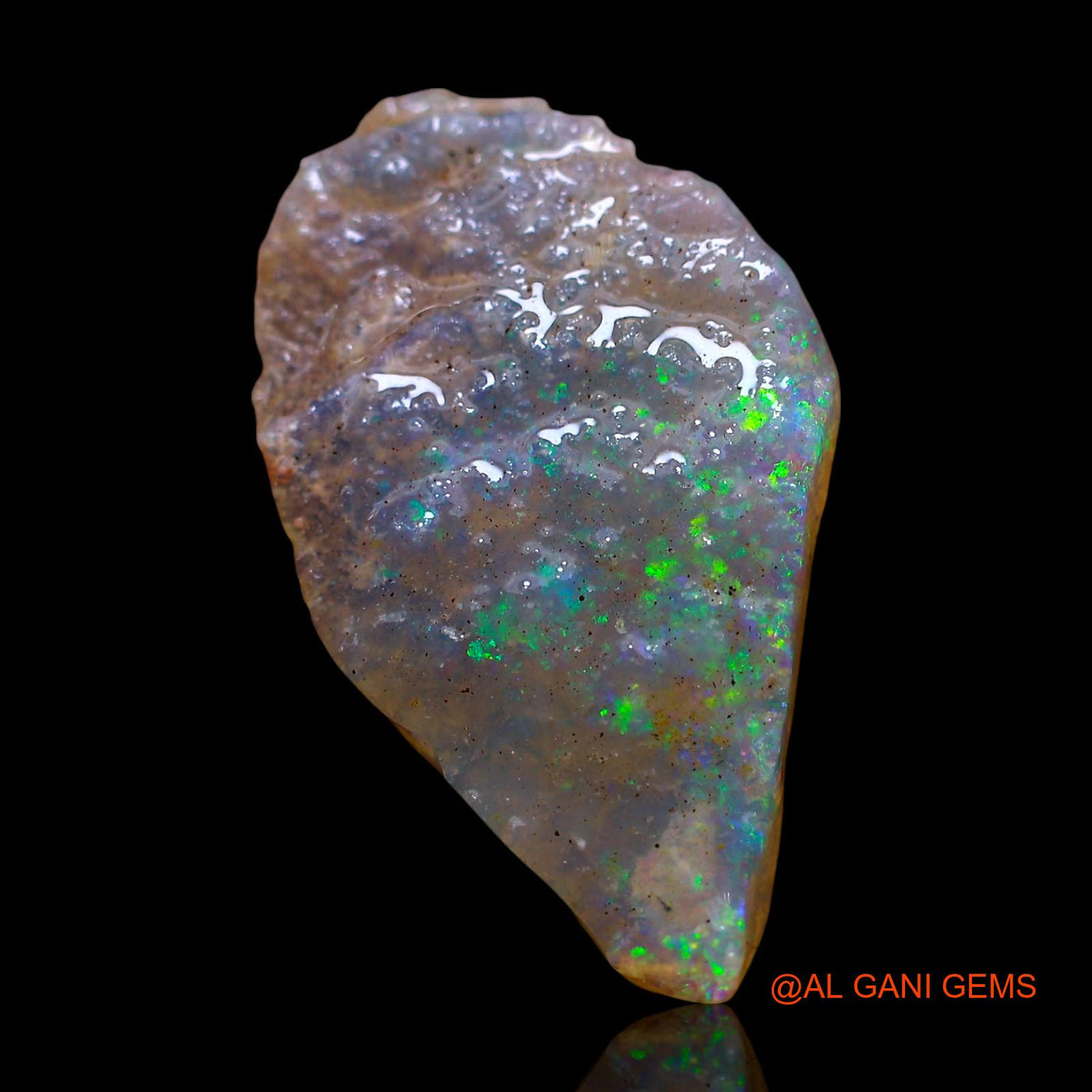 3.00 Cts Unheated Australian Fire Opal Loose Gemstone Fancy Rough Natural 21x12x2 mm RE-881