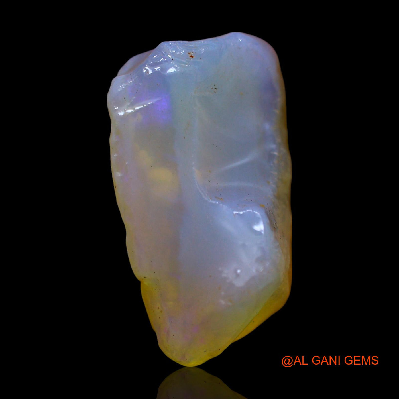 Natural Fire Opal Gemstone 10.00 Cts Loose Fancy Rough From Australia 17x15x7 mm RE-883