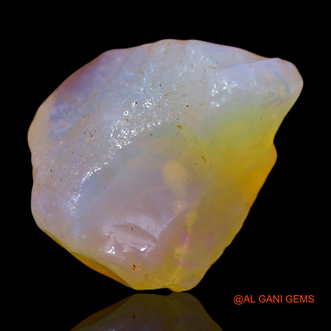 Natural Fire Opal Gemstone 10.00 Cts Loose Fancy Rough From Australia 17x15x7 mm RE-883