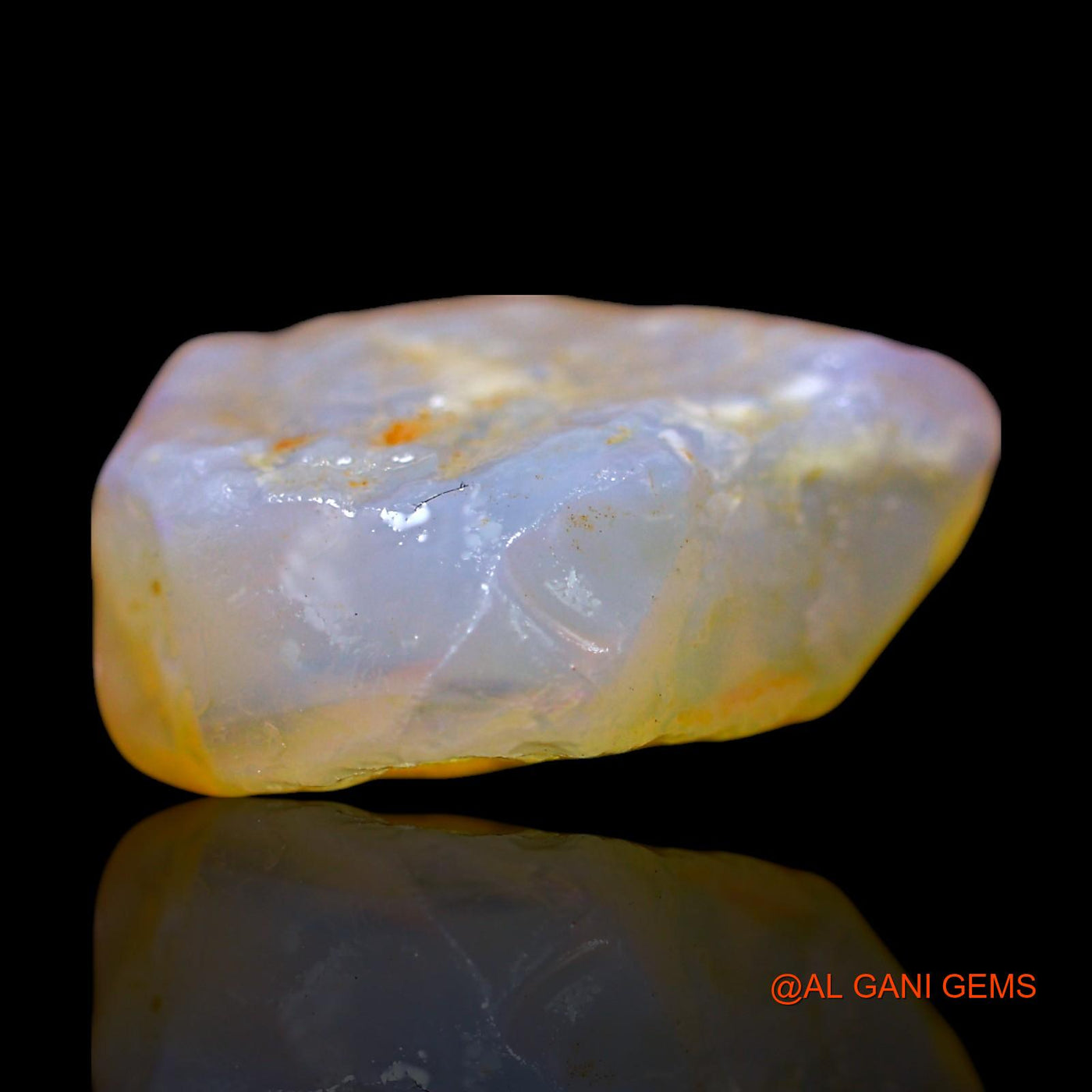 Natural Fire Opal Gemstone 10.00 Cts Loose Fancy Rough From Australia 17x15x7 mm RE-883