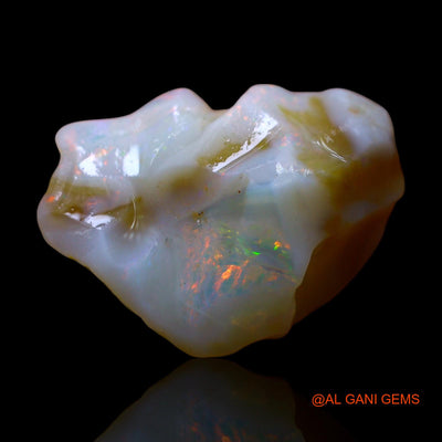 8.00 Cts Natural Australian Fire Opal Loose Gemstone Fancy Rough 18x13x8 mm RE-884