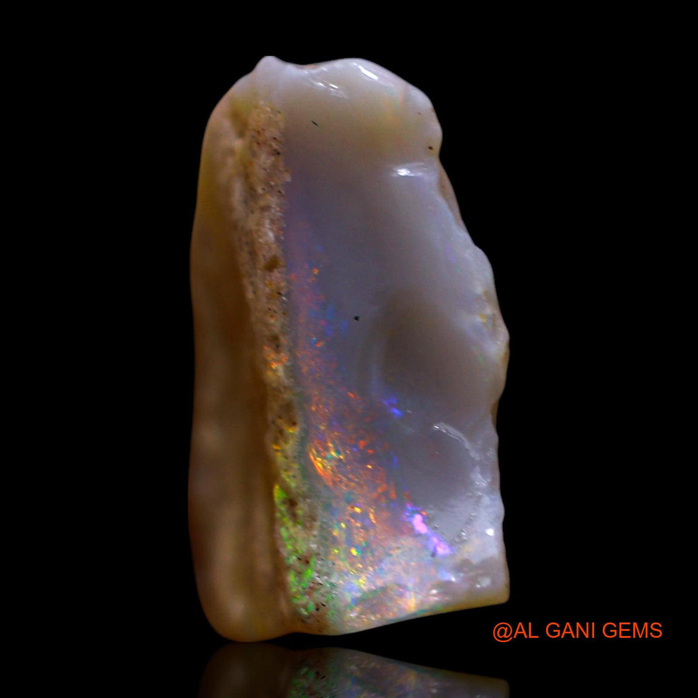 8.00 Cts Unheated Australian Fire Opal Loose Gemstone Fancy Rough Natural 16x14x6 mm RE-886
