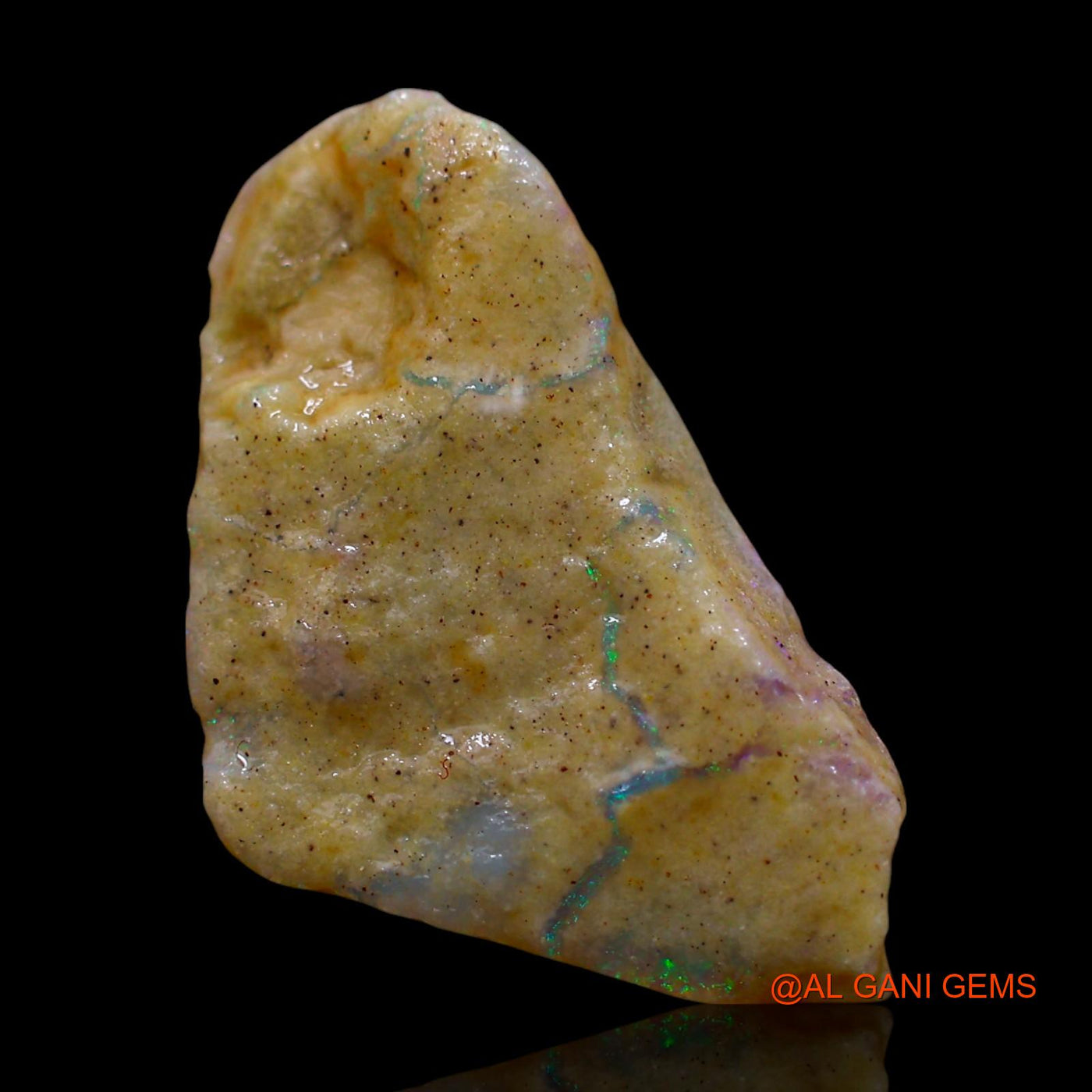 Natural Fire Opal Gemstone 5.00 Cts Loose Fancy Rough From Australia 19x11x6 mm RE-887