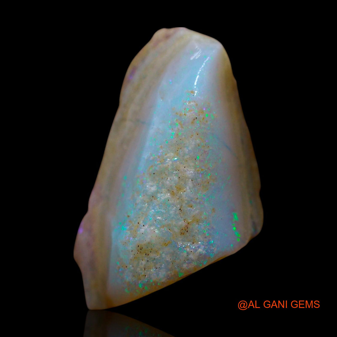 Natural Fire Opal Gemstone 5.00 Cts Loose Fancy Rough From Australia 19x11x6 mm RE-887