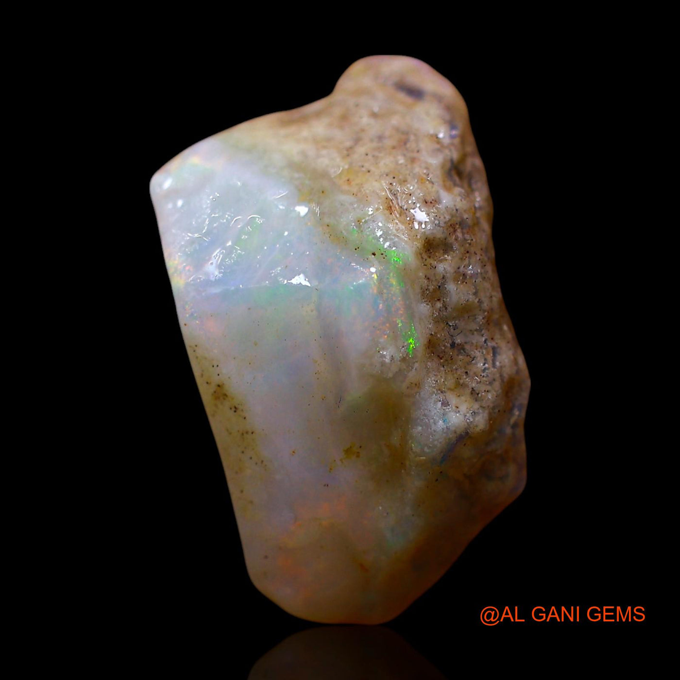 Natural Fire Opal Gemstone 11.00 Cts Loose Fancy Rough From Australia 19x13x11 mm RE-888