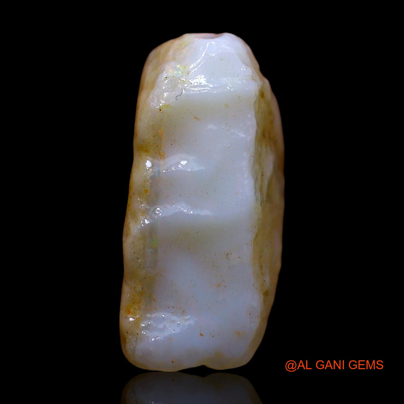 Natural Fire Opal Gemstone 10.00 Cts Loose Fancy Rough From Australia 17x16x8 mm RE-889