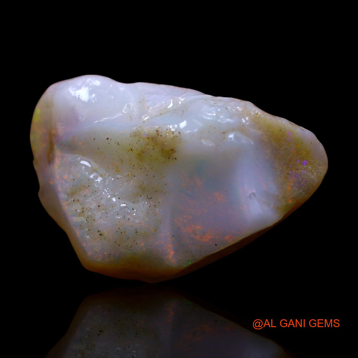 8.00 Cts Natural Australian Fire Opal Loose Gemstone Fancy Rough 18x11x8 mm RE-890