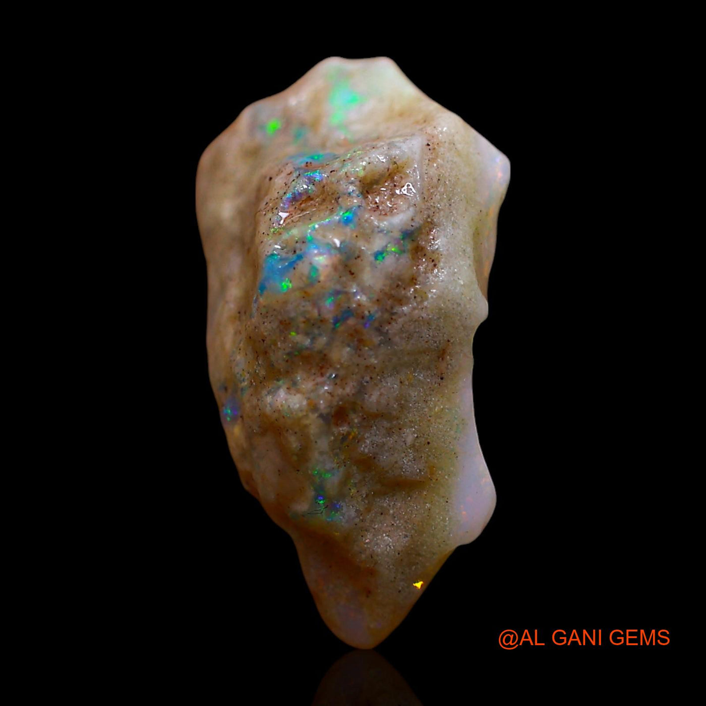 8.00 Cts Natural Australian Fire Opal Loose Gemstone Fancy Rough 18x11x8 mm RE-890