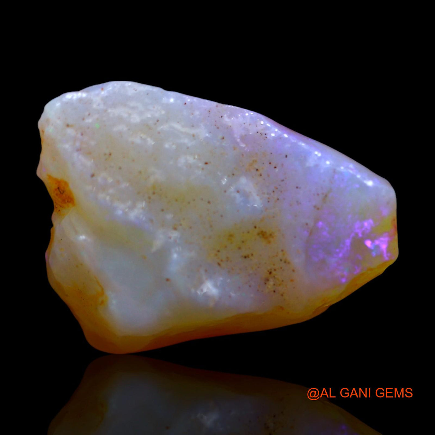 Natural Untreated Fire Opal Loose Gemstone Fancy Rough From Australia 6.00 Cts 16x13x6 mm RE-892