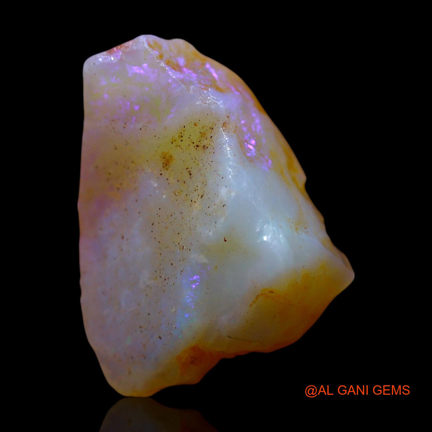 Natural Untreated Fire Opal Loose Gemstone Fancy Rough From Australia 6.00 Cts 16x13x6 mm RE-892