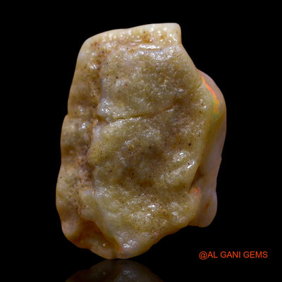 Natural Fire Opal Gemstone 10.00 Cts Loose Fancy Rough From Australia 18x12x9 mm RE-895