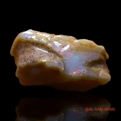 Natural Fire Opal Gemstone 10.00 Cts Loose Fancy Rough From Australia 18x12x9 mm RE-895