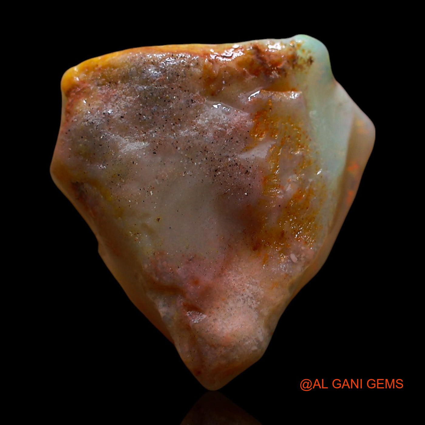 10.00 Cts Natural Australian Fire Opal Loose Gemstone Fancy Rough 17x15x7 mm RE-89
