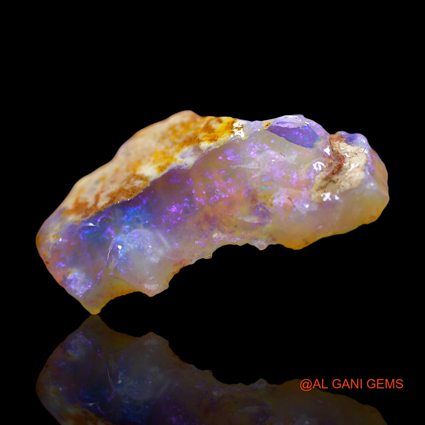 7.00 Cts Natural Australian Fire Opal Loose Gemstone Fancy Rough 25x14x6 mm RE-8