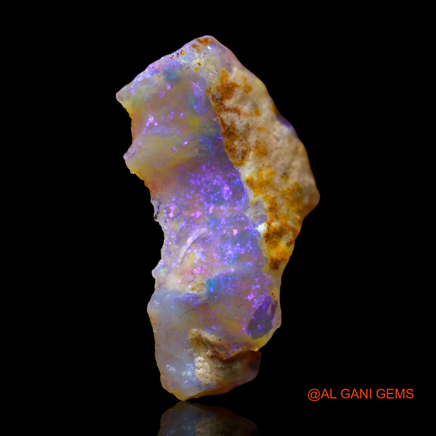 7.00 Cts Natural Australian Fire Opal Loose Gemstone Fancy Rough 25x14x6 mm RE-8