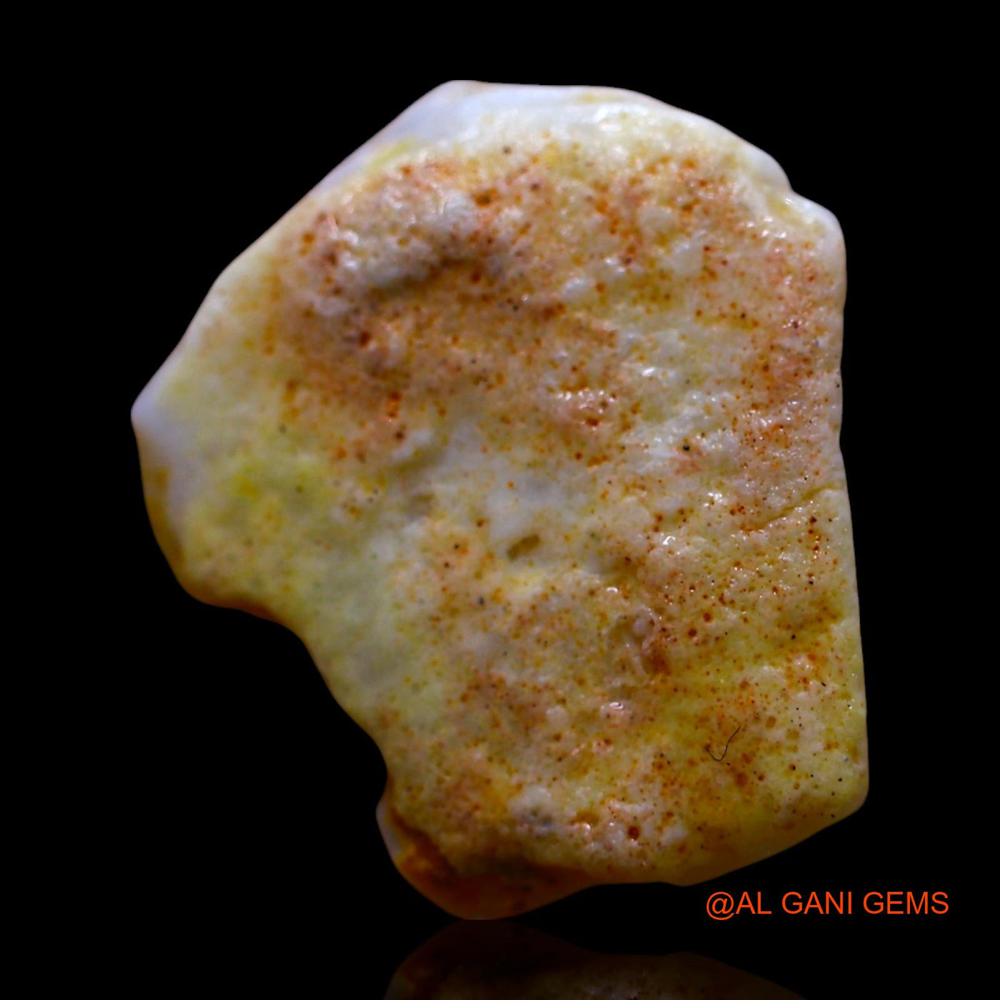 Natural Untreated Fire Opal Loose Gemstone Fancy Rough From Australia 5.00 Cts 17x15x4 mm RE-903