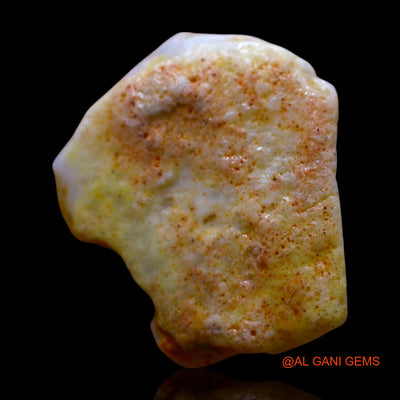 Natural Untreated Fire Opal Loose Gemstone Fancy Rough From Australia 5.00 Cts 17x15x4 mm RE-903