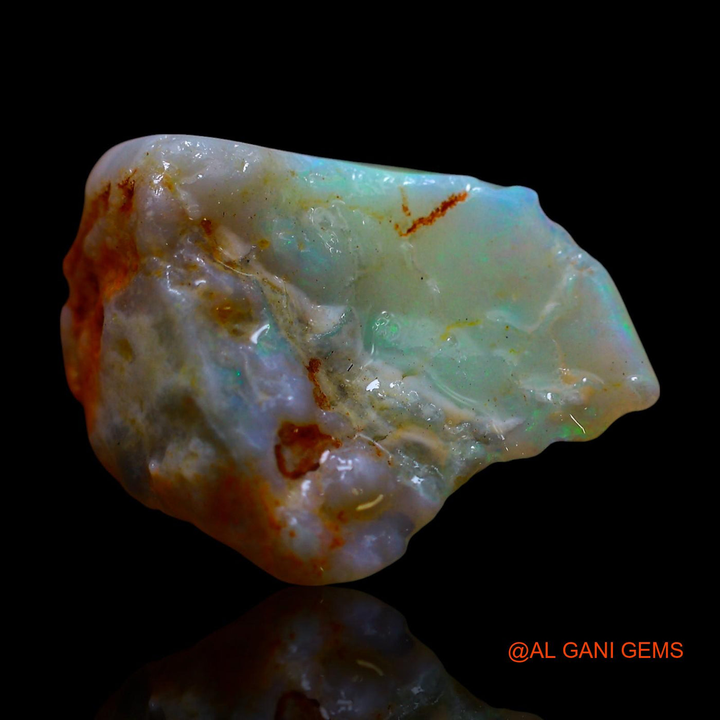 Natural Fire Opal Gemstone 6.00 Cts Loose Fancy Rough From Australia 18x10x7 mm RE-904