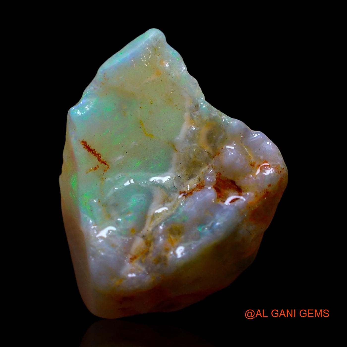 Natural Fire Opal Gemstone 6.00 Cts Loose Fancy Rough From Australia 18x10x7 mm RE-904