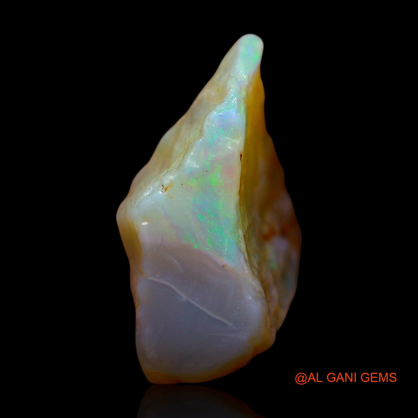 Natural Fire Opal Gemstone 6.00 Cts Loose Fancy Rough From Australia 18x10x7 mm RE-904