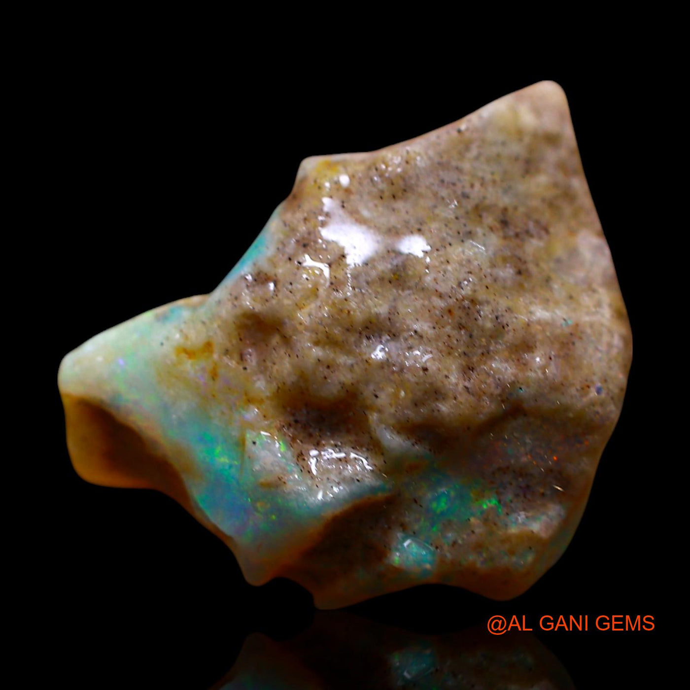 Natural Untreated Fire Opal Loose Gemstone Fancy Rough From Australia 7.00 Cts 17x12x7 mm RE-906