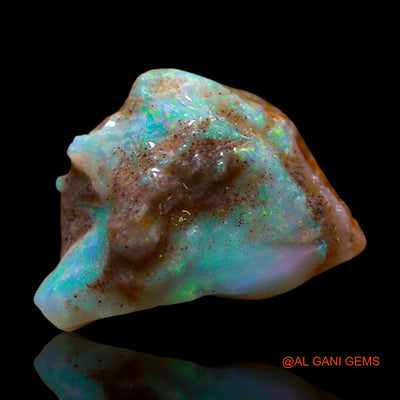 Natural Untreated Fire Opal Loose Gemstone Fancy Rough From Australia 7.00 Cts 17x12x7 mm RE-906
