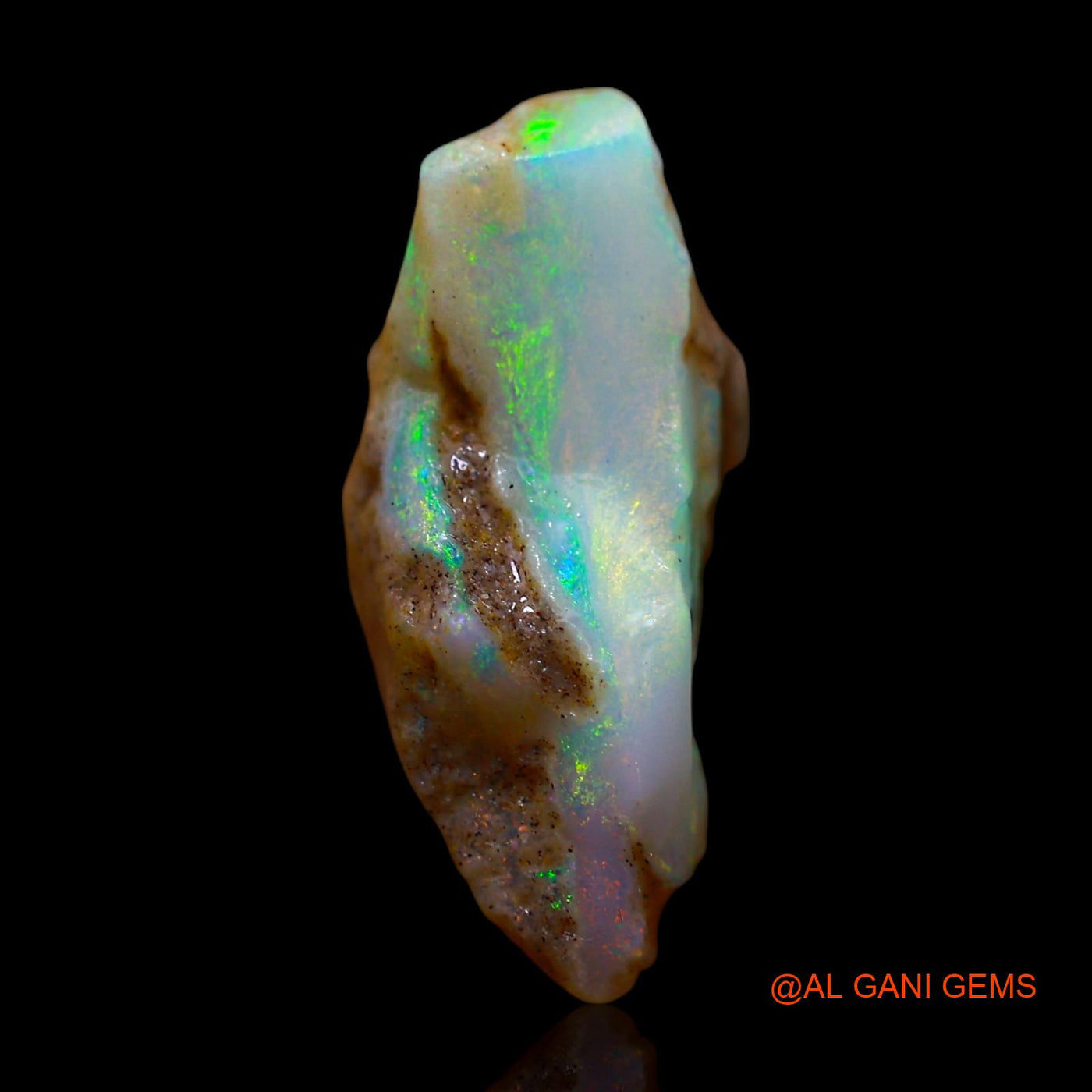 Natural Untreated Fire Opal Loose Gemstone Fancy Rough From Australia 7.00 Cts 17x12x7 mm RE-906