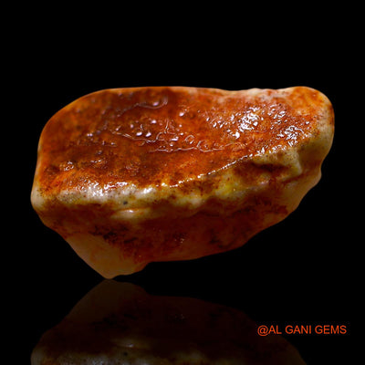 Natural Untreated Fire Opal Loose Gemstone Fancy Rough From Australia 8.00 Cts 18x10x7 mm RE-910