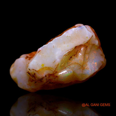 Natural Untreated Fire Opal Loose Gemstone Fancy Rough From Australia 8.00 Cts 18x10x7 mm RE-910