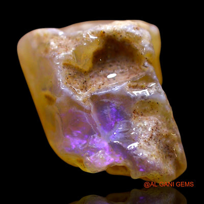 Natural Fire Opal Gemstone 8.00 Cts Loose Fancy Rough From Australia 14x10x9 mm RE-916