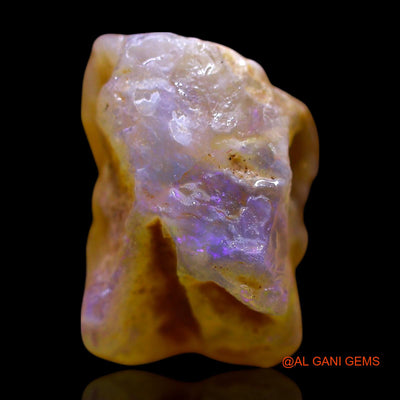 Natural Fire Opal Gemstone 8.00 Cts Loose Fancy Rough From Australia 14x10x9 mm RE-916