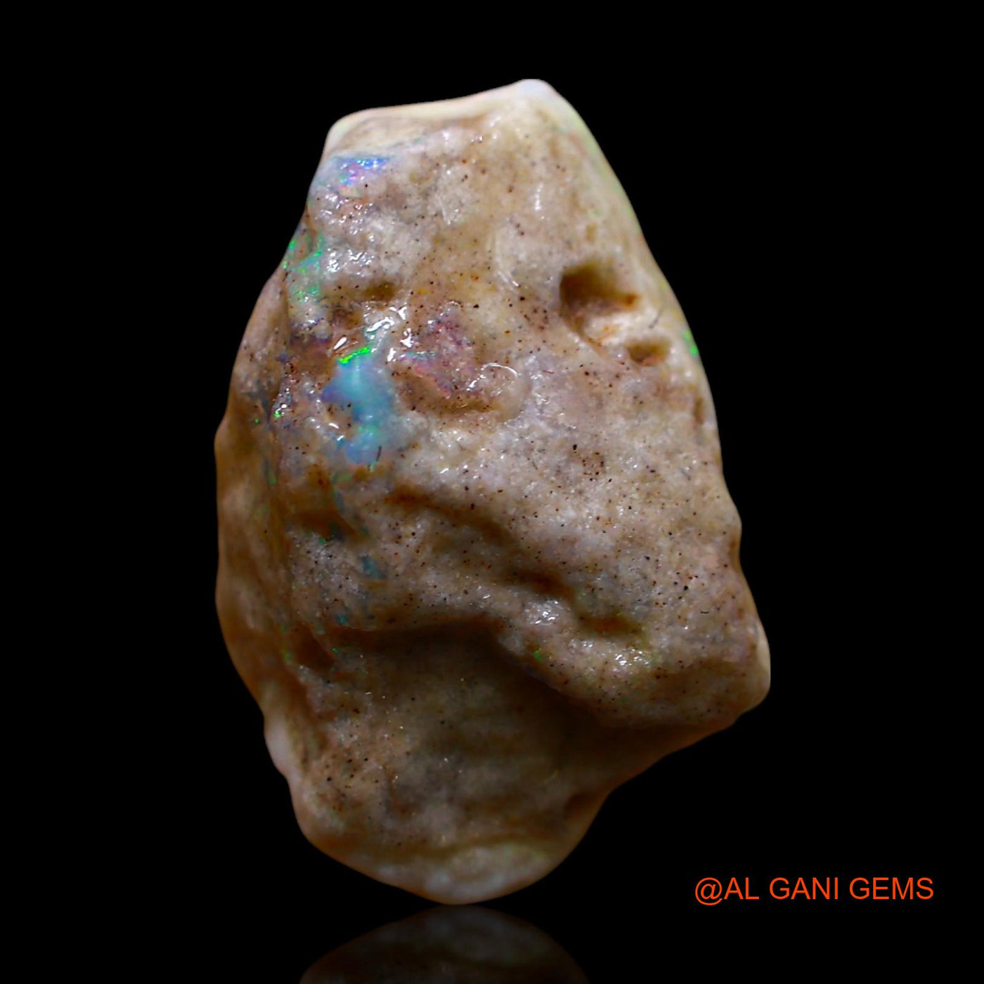 Natural Untreated Fire Opal Loose Gemstone Fancy Rough From Australia 7.00 Cts 17x10x7 mm RE-918