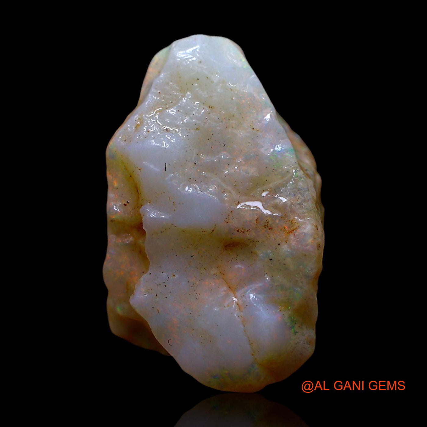 Natural Untreated Fire Opal Loose Gemstone Fancy Rough From Australia 7.00 Cts 17x10x7 mm RE-918
