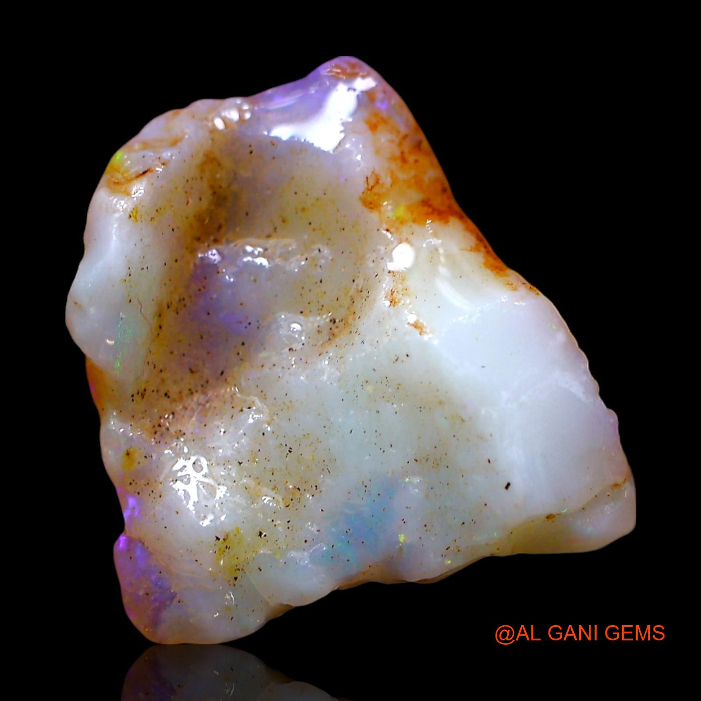 5.00 Cts Natural Australian Fire Opal Loose Gemstone Fancy Rough 14x13x6 mm RE-919