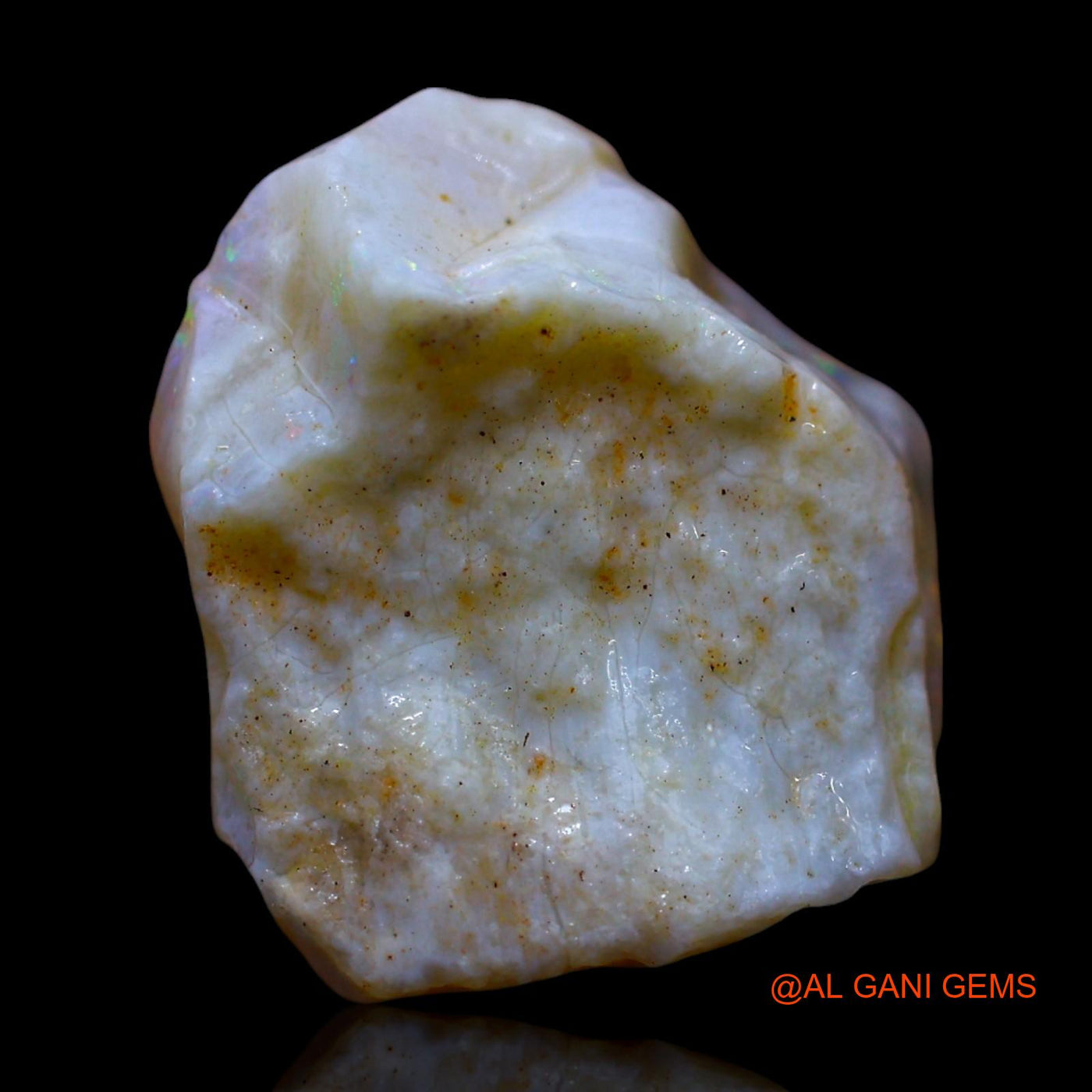 Natural Fire Opal Gemstone 6.00 Cts Loose Fancy Rough From Australia 15x13x6 mm RE-921
