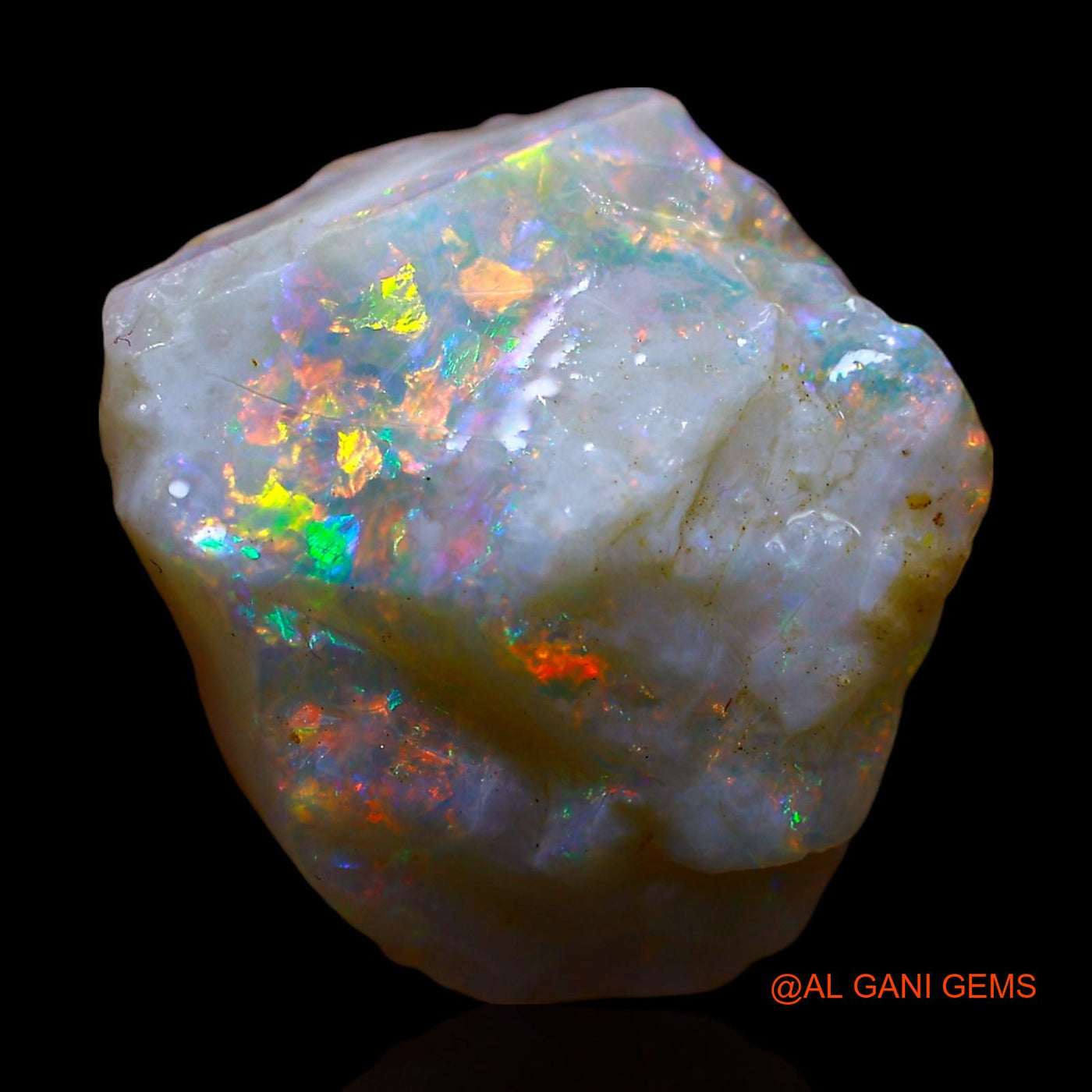 Natural Fire Opal Gemstone 6.00 Cts Loose Fancy Rough From Australia 15x13x6 mm RE-921