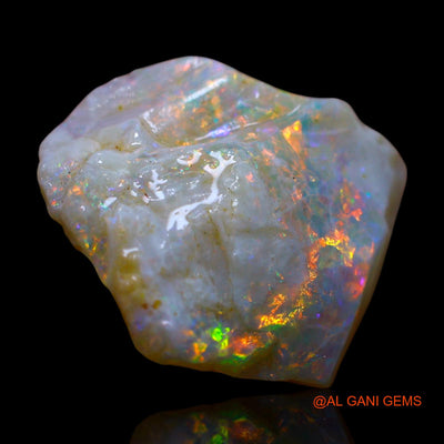 Natural Fire Opal Gemstone 6.00 Cts Loose Fancy Rough From Australia 15x13x6 mm RE-921