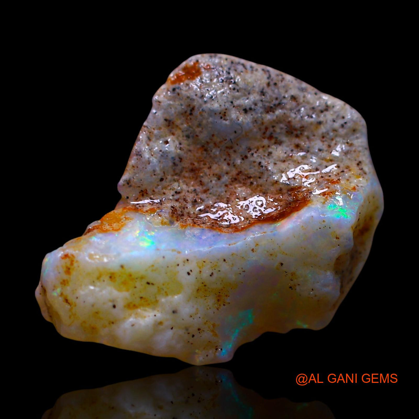 4.00 Cts Natural Australian Fire Opal Fancy Rough Loose Gemstone For Jewelry 17x12x5 mm RE-924