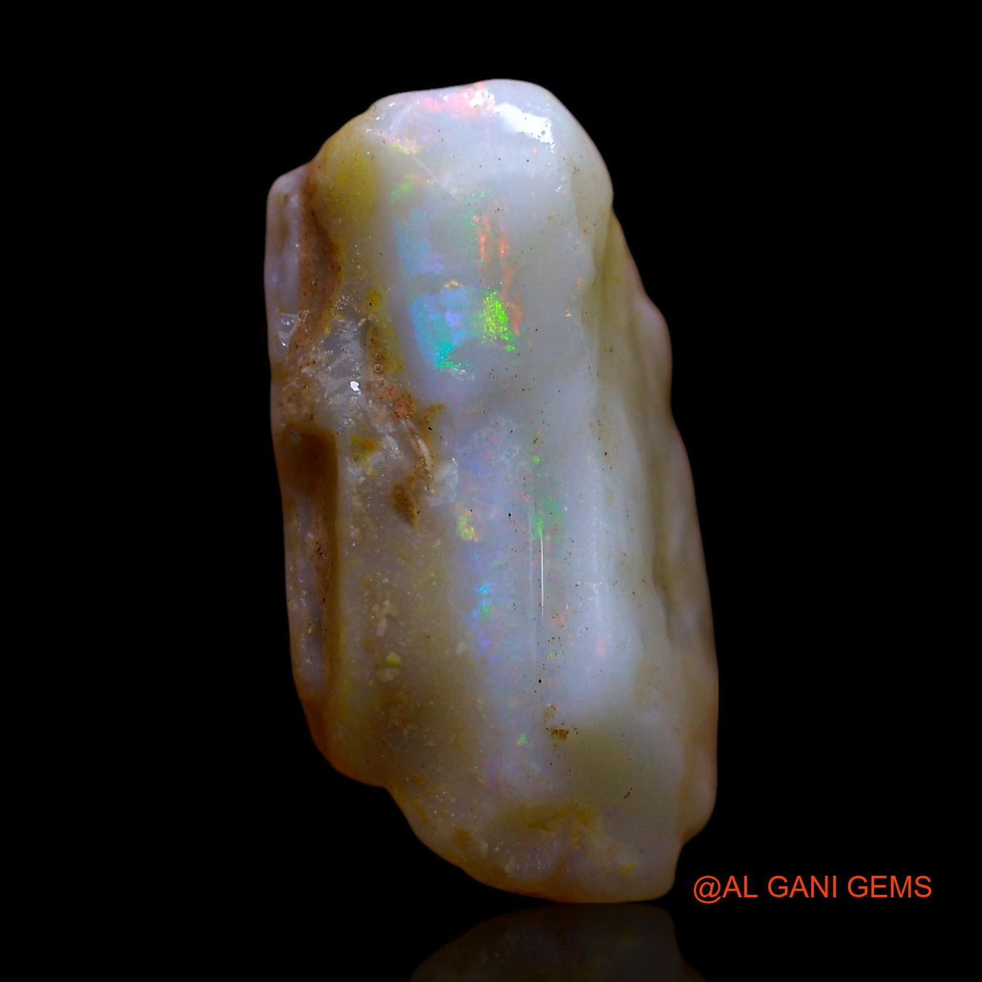8.00 Cts Natural Australian Fire Opal Loose Gemstone Fancy Rough 16x10x8 mm RE-925