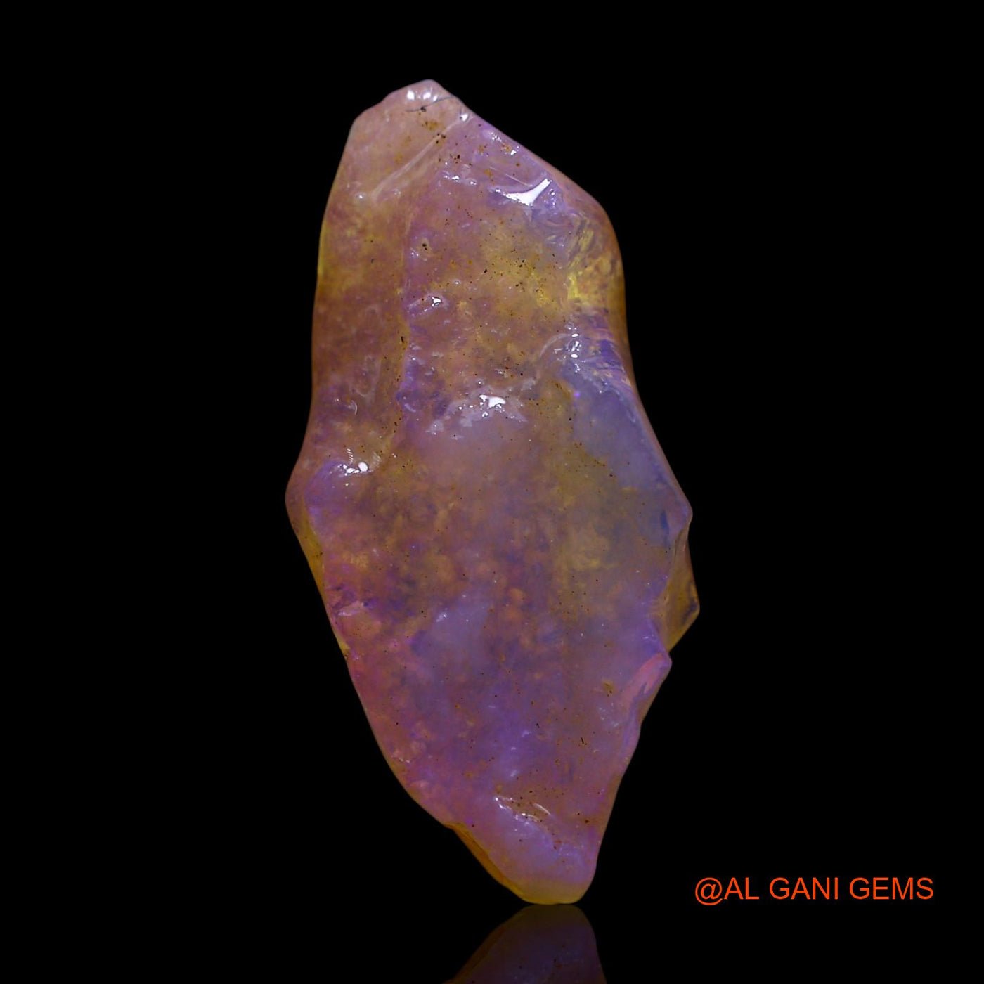 Natural Fire Opal Gemstone 4.00 Cts Loose Fancy Rough From Australia 21x9x3 mm RE-936