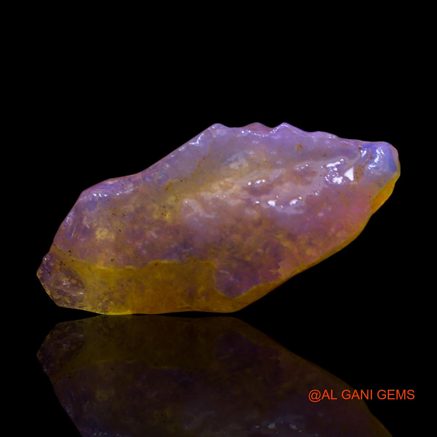 Natural Fire Opal Gemstone 4.00 Cts Loose Fancy Rough From Australia 21x9x3 mm RE-936