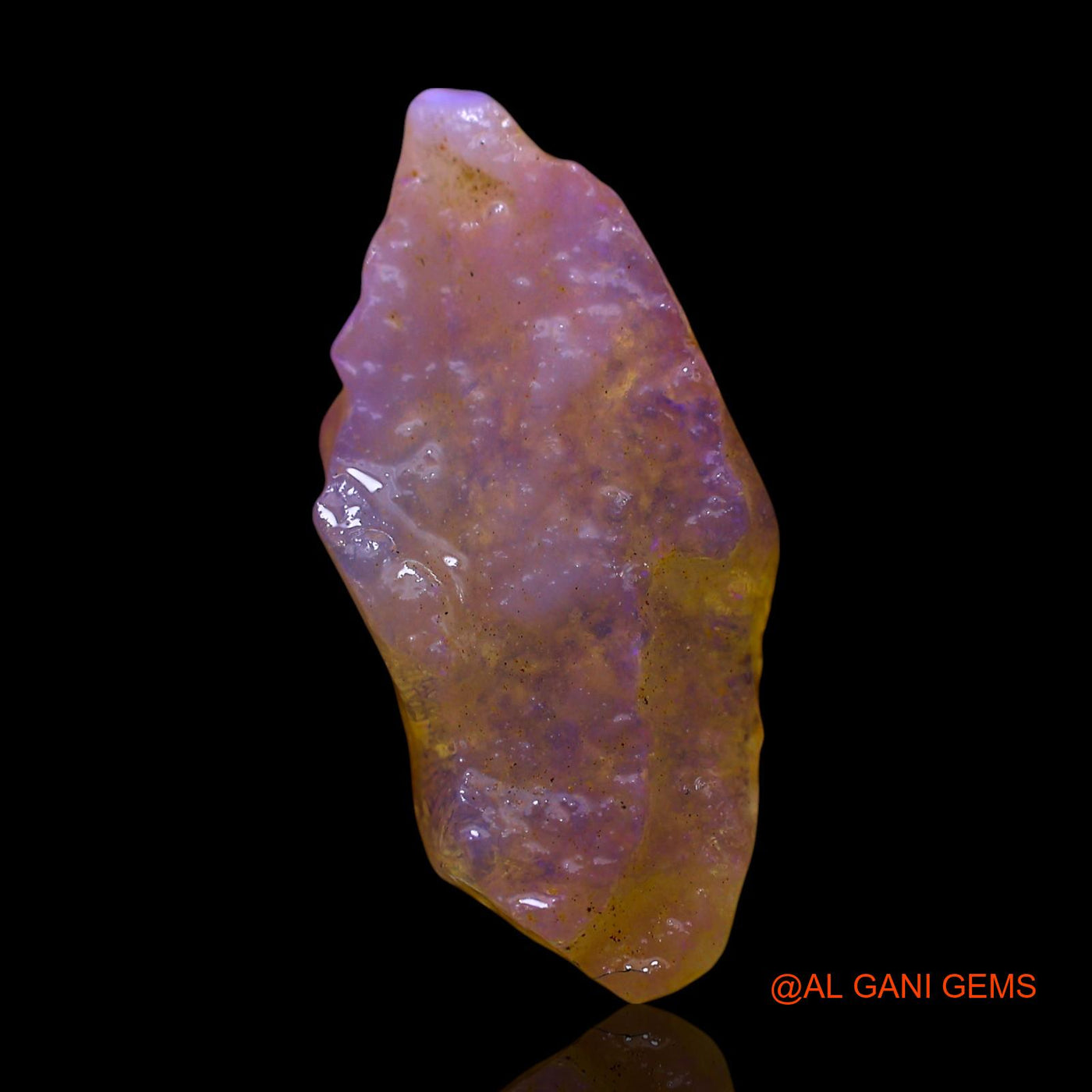 Natural Fire Opal Gemstone 4.00 Cts Loose Fancy Rough From Australia 21x9x3 mm RE-936