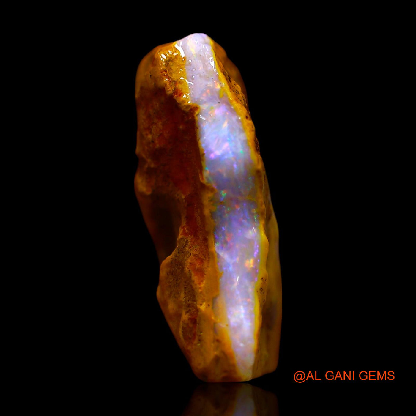 6.00 Cts Natural Australian Fire Opal Loose Gemstone Fancy Rough 15x11x5 mm RE-937