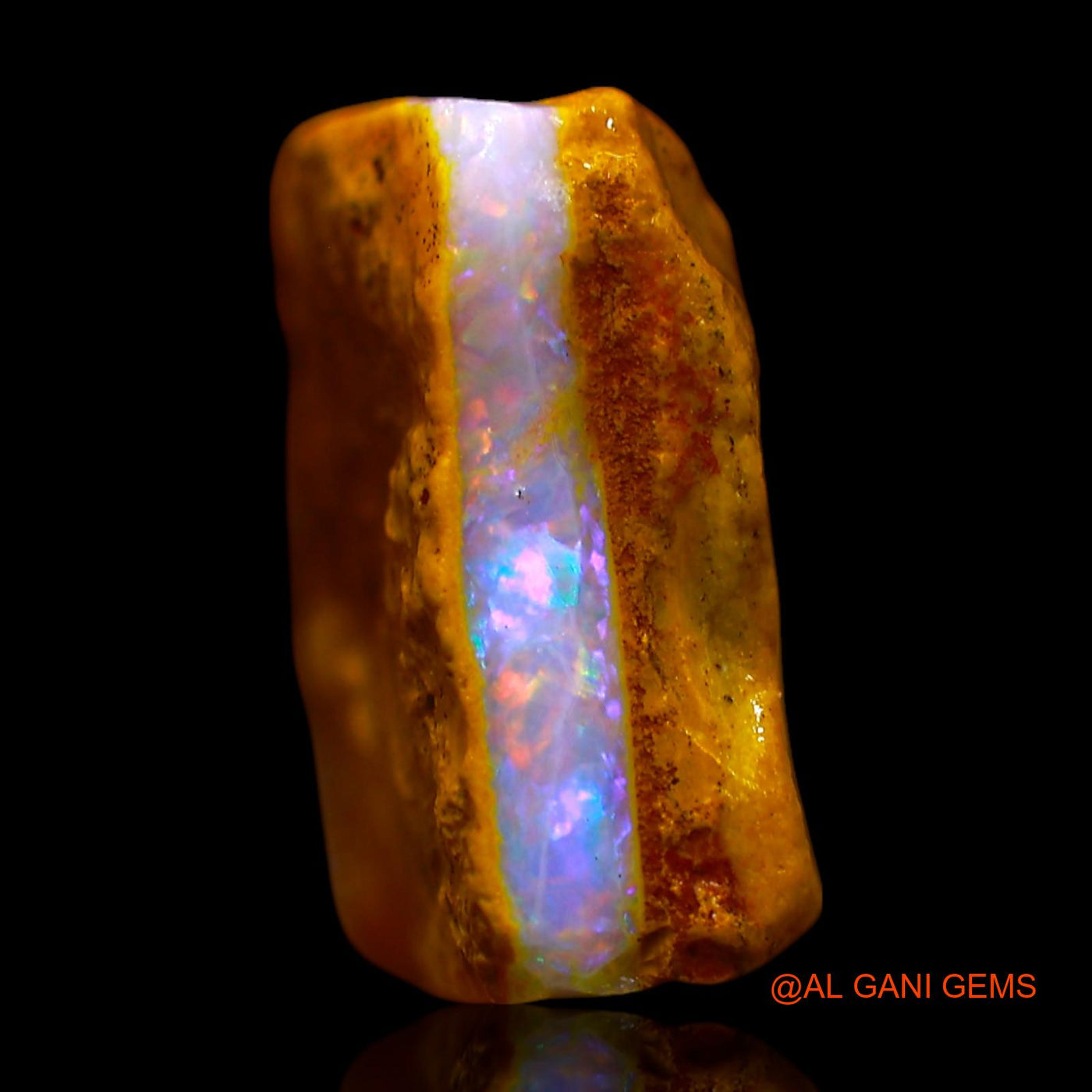 6.00 Cts Natural Australian Fire Opal Loose Gemstone Fancy Rough 15x11x5 mm RE-937