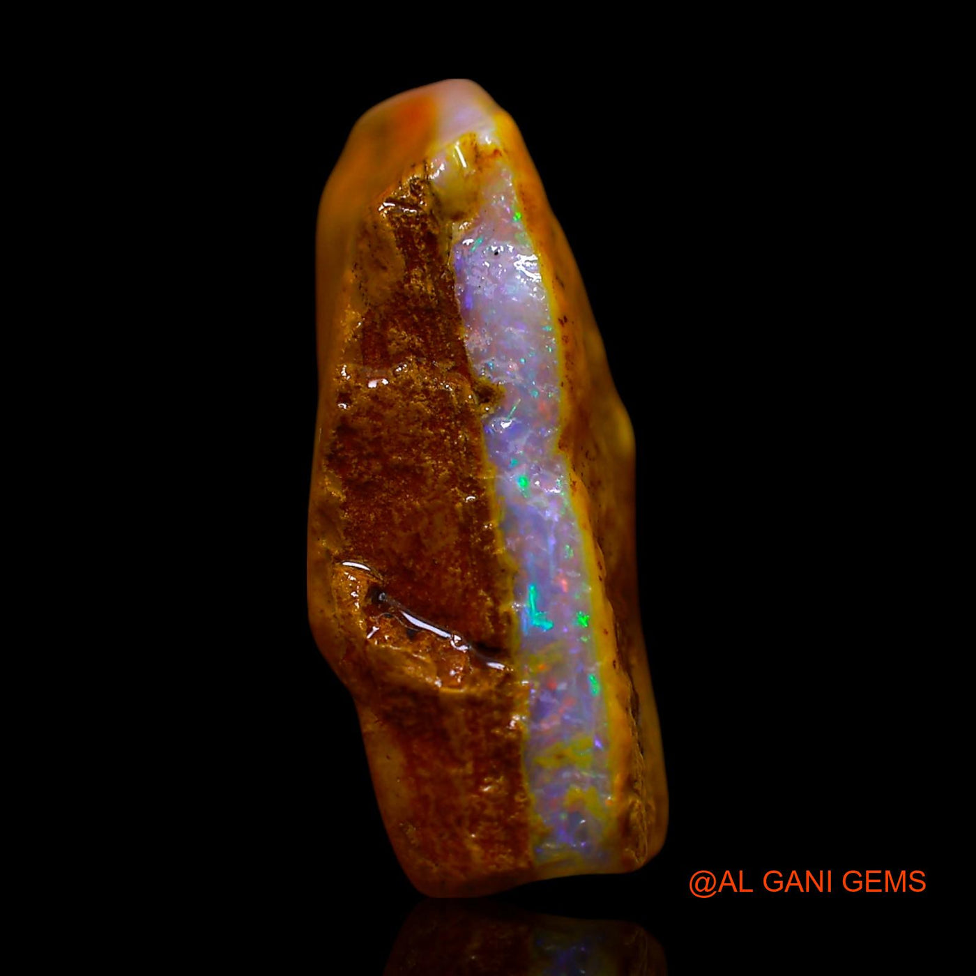 6.00 Cts Natural Australian Fire Opal Loose Gemstone Fancy Rough 15x11x5 mm RE-937