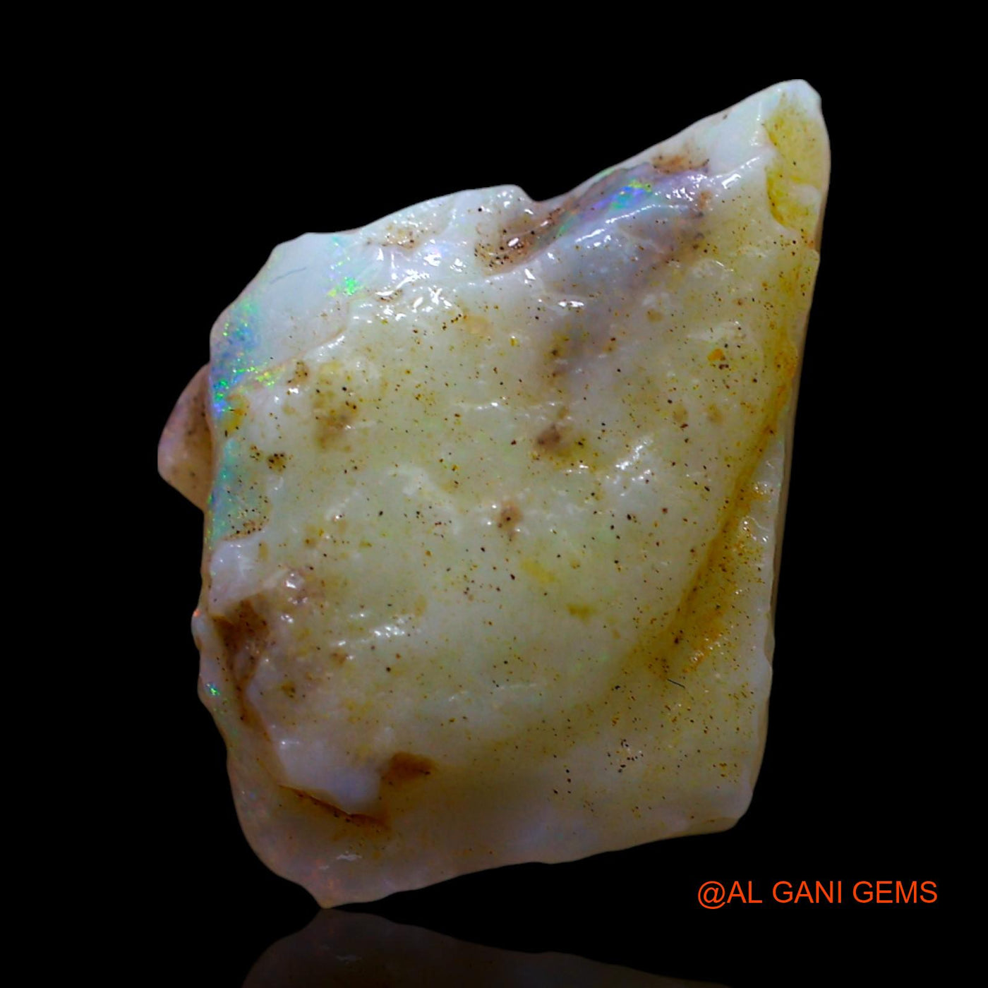 4.00 Cts Unheated Australian Fire Opal Loose Gemstone Fancy Rough Natural 13x12x4 mm RE-938