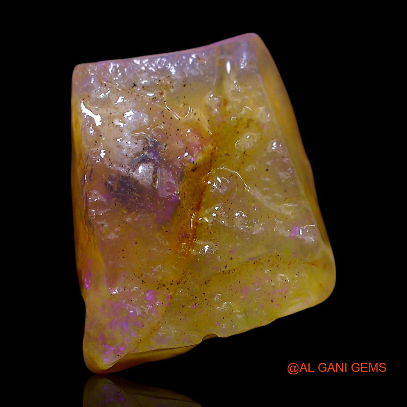 7.00 Cts Natural Australian Fire Opal Loose Gemstone Fancy Rough 15x12x6 mm RE-939