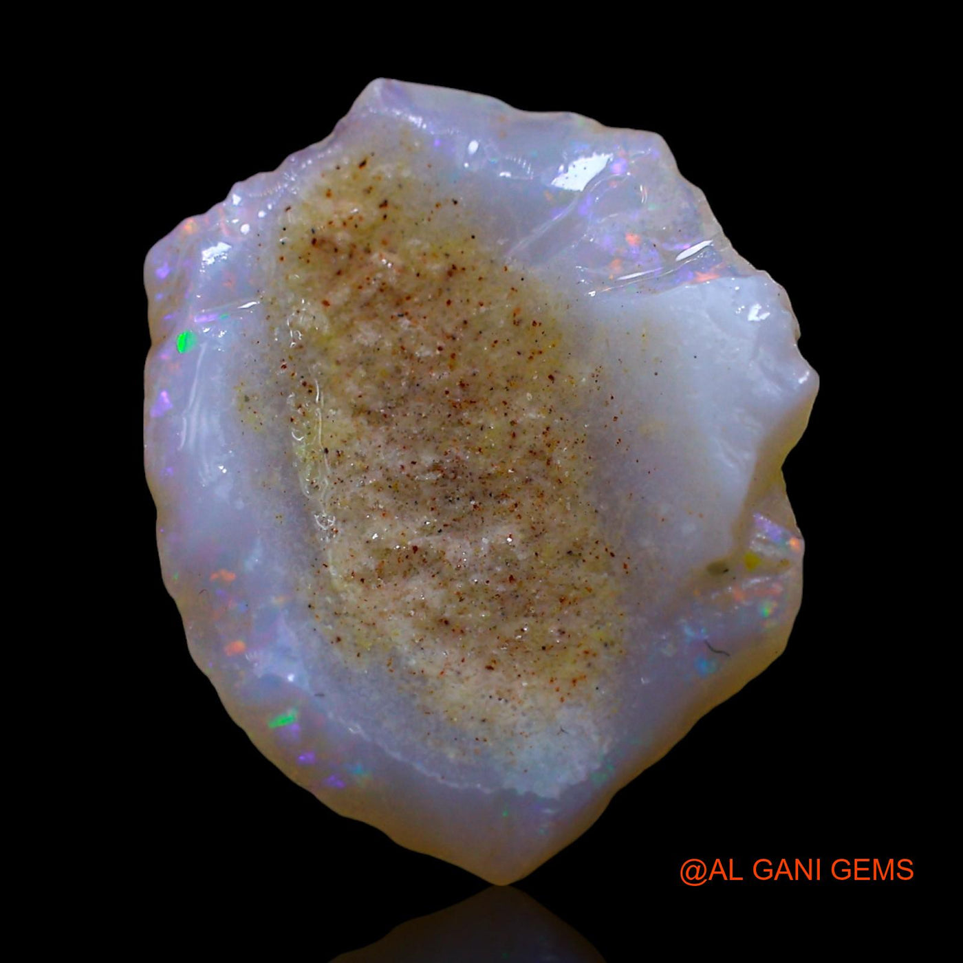 Natural Untreated Fire Opal Loose Gemstone Fancy Rough From Australia 3.00 Cts 16x13x4 mm RE-941