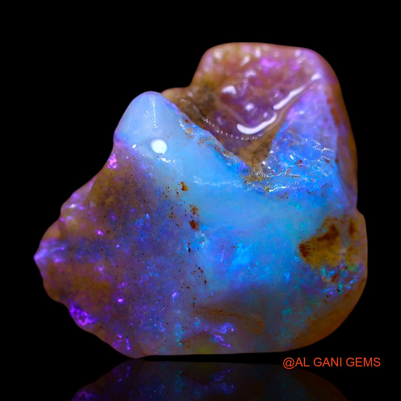 8.00 Cts Natural Australian Fire Opal Loose Gemstone Fancy Rough 15x12x11 mm RE-942